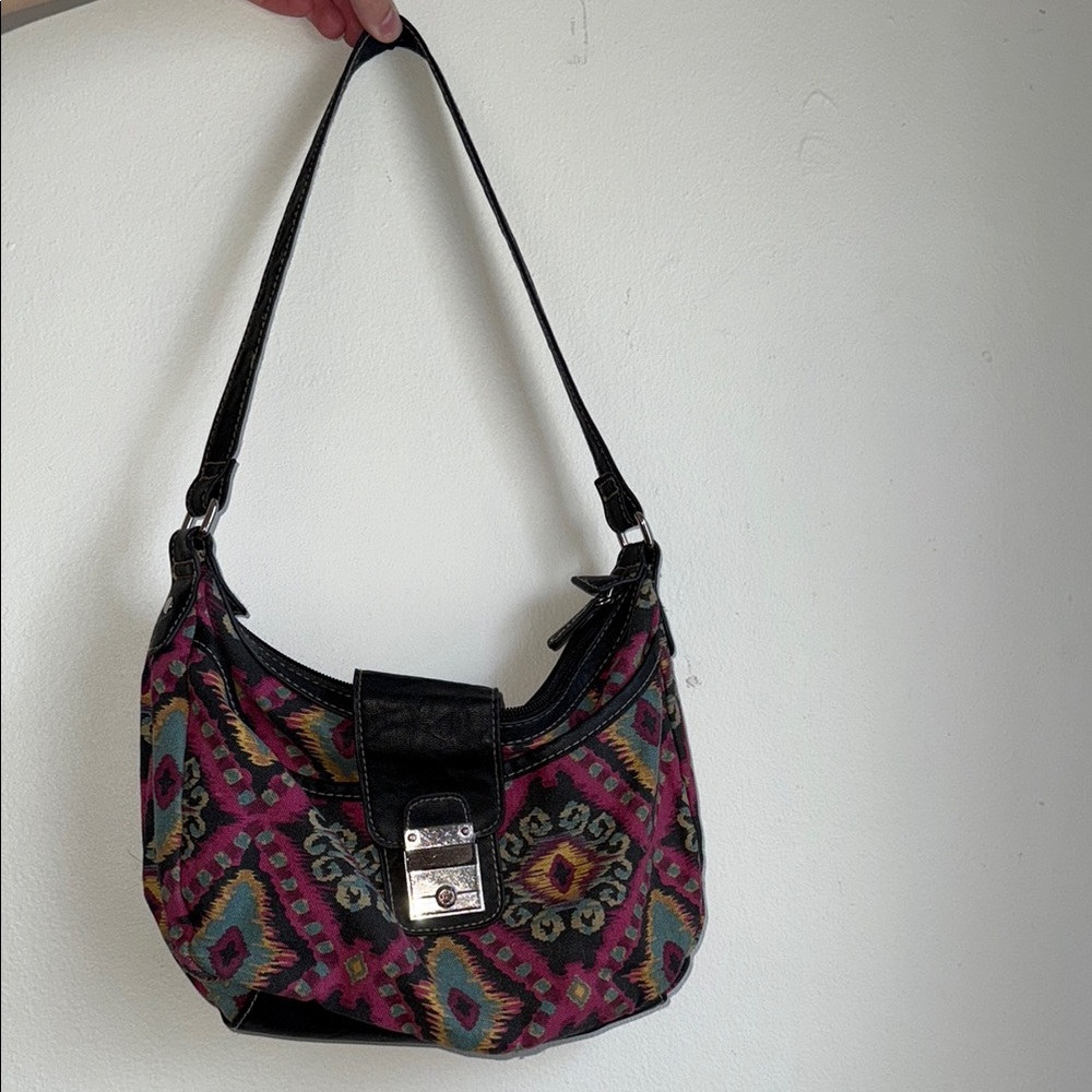 Y2K Multicolor Patterned Women's Bag